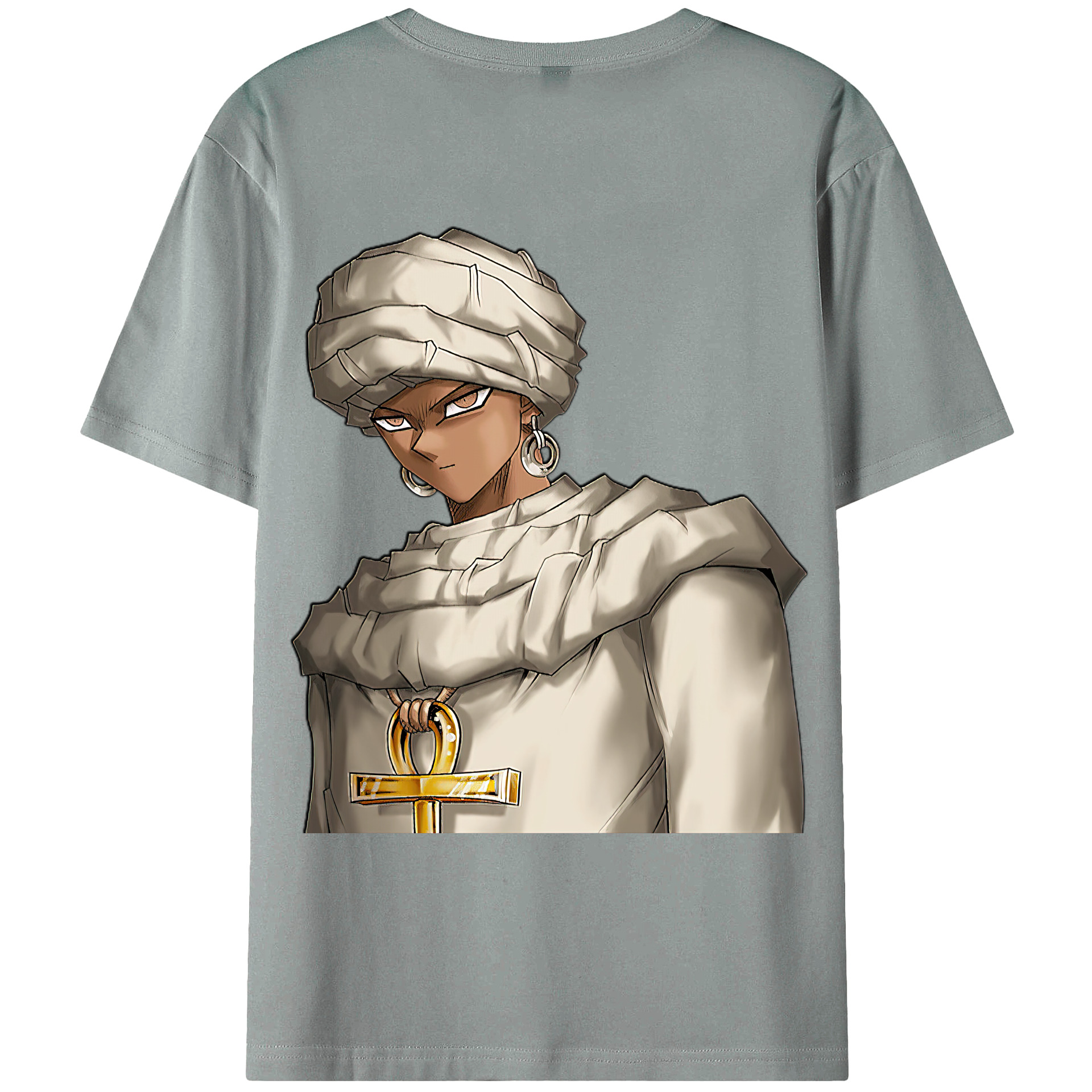 （画像用） 遊☆戯☆王 Yu-Gi-Oh! 綿100％ メンズ半袖Tシャツ（バックプリント） 通気性